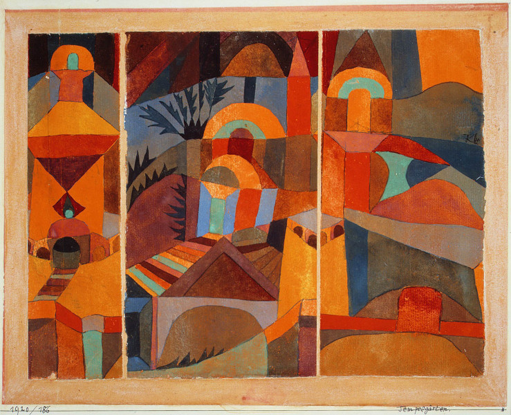 Paul Klee, <i>Temple gardens</i>, gouache and ink on paper, 1920 | Image via <a href="https://www.metmuseum.org/art/collection/search/484870" target="_blank" rel="noopener noreferrer">Metropolitan Museum of Art</a> (fair use)