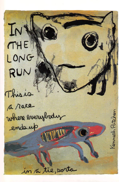 Kenneth Patchen From the book What Shall We Do Without Us, page 8 published 1984 | Image via <a href="https://nothing-but-good-art.blogspot.com/2017/" target="_blank" rel="noopener noreferrer">Nothing But Good</a> (fair use)