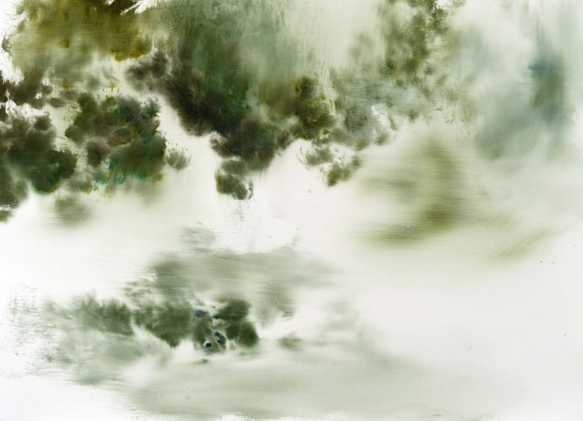 Joaquim S. Marques, From the series Beyond Matter, 2020, watercolor, 50 x 70 cm